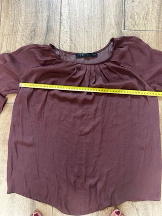 camisa mujer S zara manga 3/4