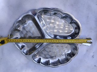 Bandeja Entremesera Vintage Forma de Hoja – 34 cm