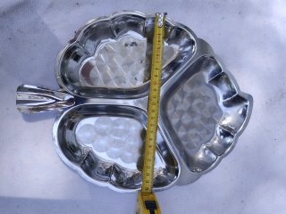Bandeja Entremesera Vintage Forma de Hoja – 34 cm