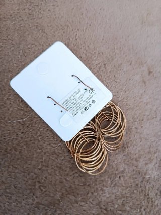 Orecchini pendenti dorati vintage