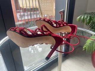 Sandalias burdeos gloria Ortiz tacon
