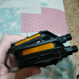 Pedales de bicicleta de nailon negros