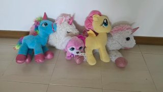 Lote Peluches Unicornios y Perro