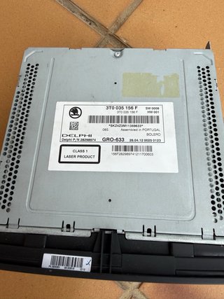 Radio Skoda Bolero MP3 3T0 035 156 F