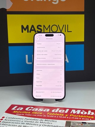 iPhone 15 Pro Max 256 GB Azul/Gris