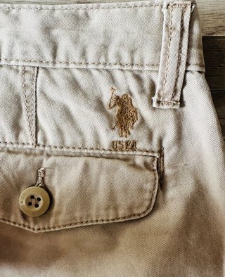 Bermuda US Polo Talla 42 Beige