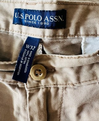 Bermuda US Polo Talla 42 Beige