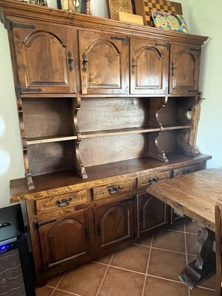 Conjunto Muebles Rústicos Madera Maciza