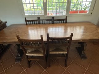 Conjunto Muebles Rústicos Madera Maciza