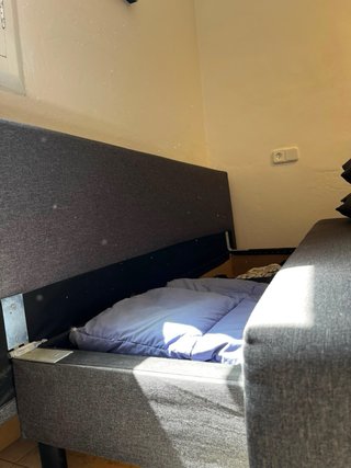 Sofa cama color gris