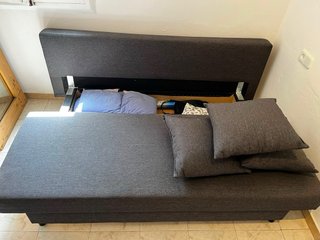 Sofa cama color gris