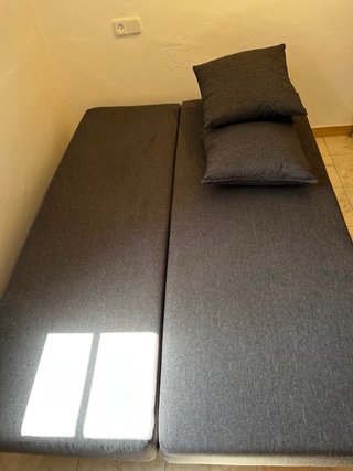 Sofa cama color gris