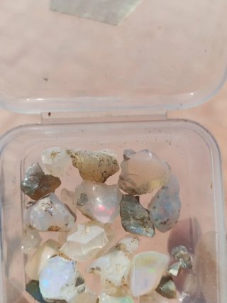 Lote de ópalos de colores
