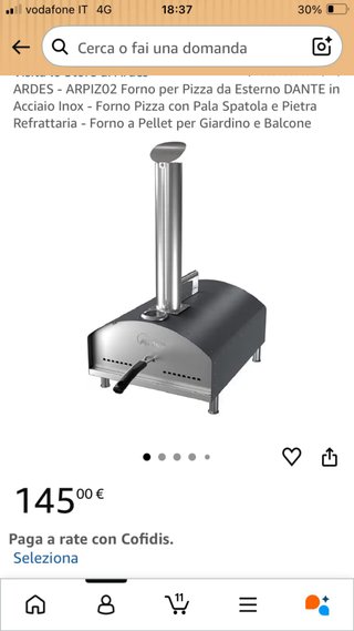 Forno pizza a pellet portatile
