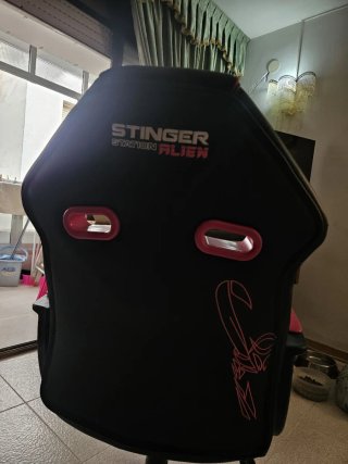 Silla Gaming Negra/Rosa Stinger