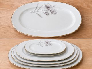Fuentes lote/individual Bidasoa porcelana 1960