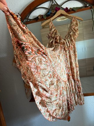 Vestido estampado tirantes talla única