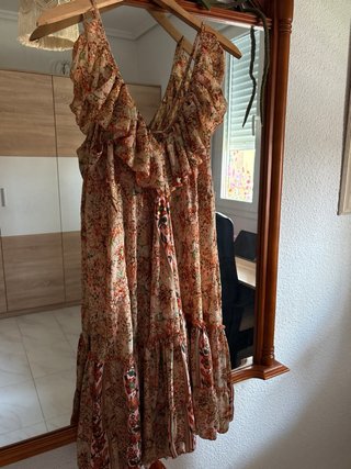 Vestido estampado tirantes talla única