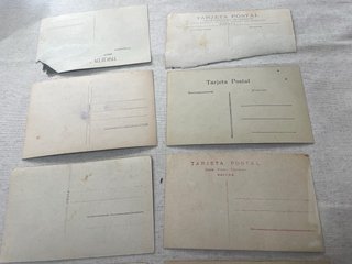 Lote 10 postales antiguas originales de cupletista