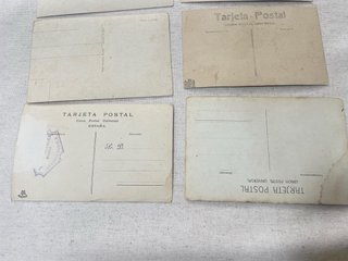 Lote 10 postales antiguas originales de cupletista