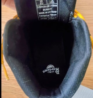 Stivali Dr. Martens Air Wair Neri e Gialli