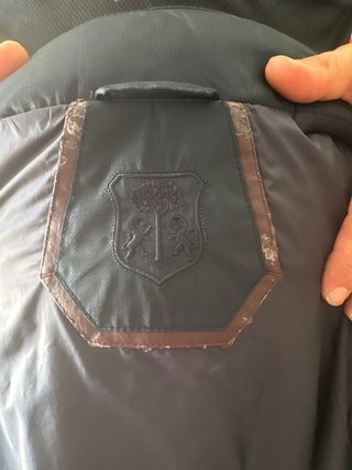 Chaqueta sin mangas azul marino