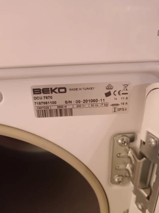 Secadora Beko 7kg Carga Frontal
