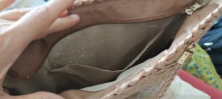 Borsa grande in rafia intrecciata
