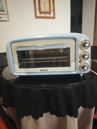 Horno Eléctrico Vintage Azul