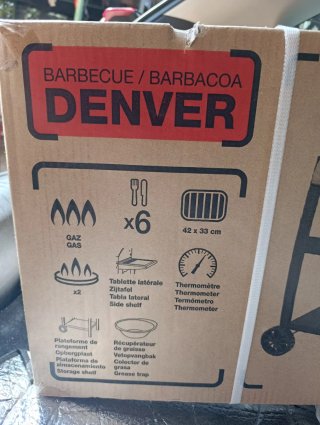 Barbacoa de gas 2 parrillas sin estrenar