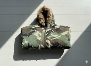 Chaqueta Camuflaje con Pelo Talla M
