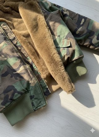 Chaqueta Camuflaje con Pelo Talla M