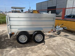 REMOLQUE 2 EJES ACERO INOX BASCULANTE