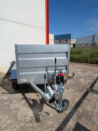 REMOLQUE 2 EJES ACERO INOX BASCULANTE