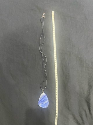 Colgante Piedra Natural Maxi Azul y Blanco