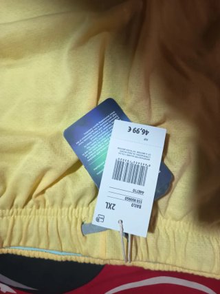 Pantalón corto deportivo Bullpadel amarillo Talla