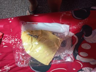 Pantalón corto deportivo Bullpadel amarillo Talla