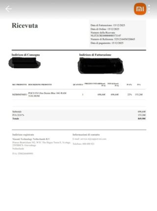 Xiaomi Poco F8 Ultra 16/512 GB Blu/Argento