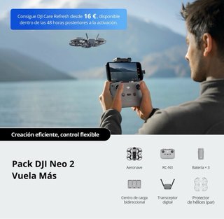 DJI Neo 2 Fly More Combo + mando Drone PRECINTADO