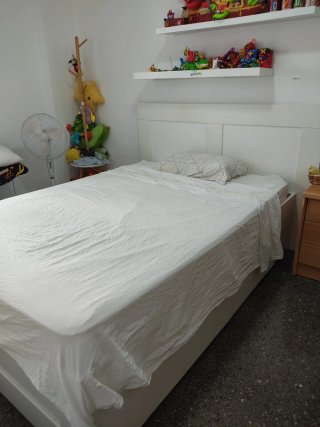 Cama Ikea Brimes Blanca