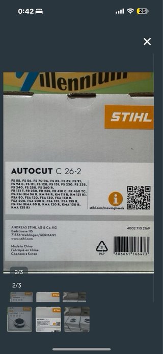 Lote 3 Autocut Stihl C 26-2