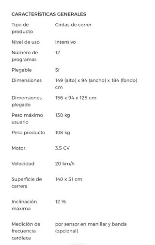 Cinta de correr ZX11 Dual BH Fitness negra