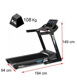 Cinta de correr ZX11 Dual BH Fitness negra