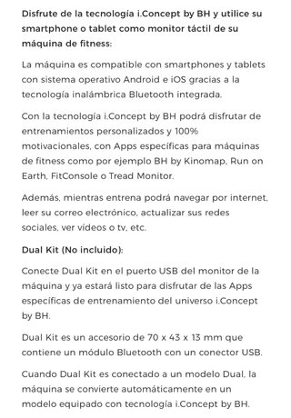 Cinta de correr ZX11 Dual BH Fitness negra