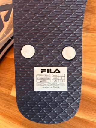 Chanclas Fila Blancas Talla 37