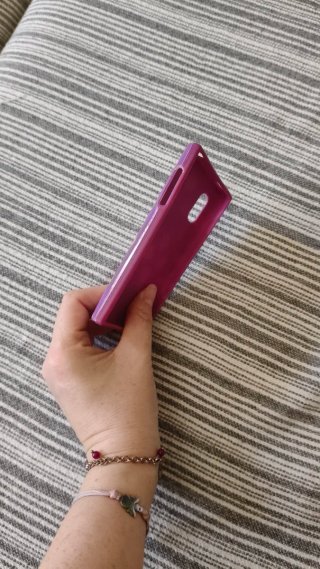 Funda móvil LG - L5 lunares morada