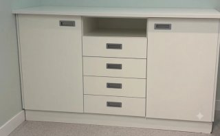 Mueble de Almacenamiento Blanco de oficina