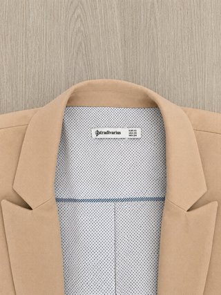 Blazer Stradivarius Beige Talla XS