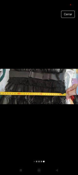 Vestido fiesta tirantas negro T.36 S