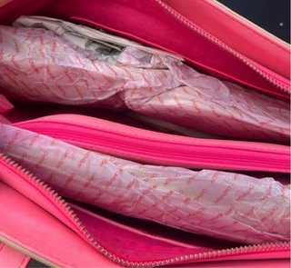 Borsa Valentino Beige/Rosa Shopping Bag